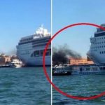 Venezia: Transatlantico attacca Riva di San Basilio Altritaliani