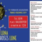 Forum des associations italiennes 2019: De deux Choses LUNE, dimanche 16 juin.