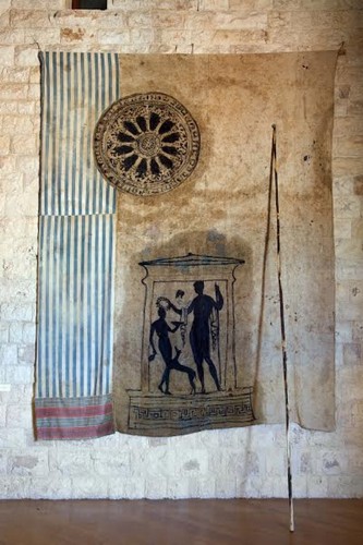 Lino-Sivilli-Tempio-greco.-Rosone-romanico-1989.-Bitetto-collezione-dell’artista