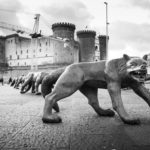 Cento grandi lupi hanno invaso la piazza del Municipio di Napoli. Altritaliani