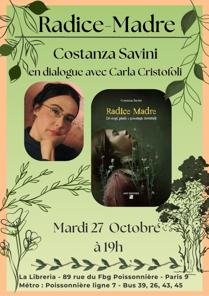 Costanza Savini à La Libreria Paris