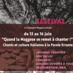 Festival ‘Quand la Maggese se remet à chanter’ à la Parole errante – Montreuil 13-16 juin La Maggese Parole errante
