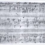 Un pianista pugliese, memoria viva della musica concentrazionaria – Intervista a F. Lotoro Rudolf Karel, inizio 1°mov. del Nonet scritto su carta igienica