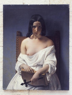 Francesco Hayez, La Méditation (L’Italie de 1848), 1851, Vérone, Galleria d’Arte Moderna Achille Forti