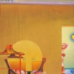 Leonardo Cremonini, Les indiscrétions d'une chambre 1970-1971, huile sur toile, 195 x 130 cm