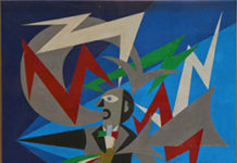 Il Futurismo di Marinetti e i marinetti del futuro: “A velocità moderata” Fortunato Depero, Marinetti temporale patriottico - Ritratto psicologico, 1924