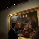 Il prof. Enrico Maria Dal Pozzolo spiega l’opera di Pietro Paoletti, La morte dei primogeniti d’Egitto. Milano, Pinacoteca di Brera.