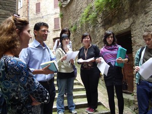 G. Capecchi e studenti di Perugia