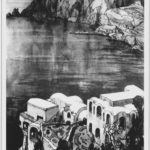 Capri: l’isola che c’era. Protagonista principale l’architetto Talamona. La "Stracasa" Favaï poi Villa Vismara. Disegno di Hans Paule.