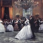 Visite du Palazzo Gangi à Palerme, palais du film Le Guépard Claudia Cardinale et Burt Lancaster dans la fameuse scène du bal du Guépard (1963), tournée dans le Palais Gangi