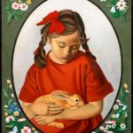 Gino Severini, La fillette au lapin, 1922, olio su tela