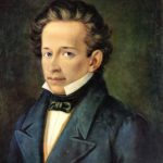 Italiani «il più cinico dei popolacci», l’opinione di Giacomo Leopardi. Ritratto di Giacomo Leopardi (1798–1837) di A. Ferrazzi (Casa Leopardi, Recanati, Italia, 1820)