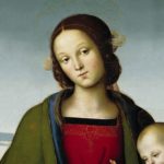 Le Pérugin à Paris. Un peintre incontournable de la Renaissance italienne. Vierge à l'enfant, détail, vers 1496, tempera sur bois, Galleria nazionale dell'Umbria