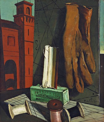 Giorgio de Chirico, I progetti della fanciulla, fine 1915. New York, Museum of Modern Art.