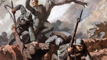 Grande guerra. Dipinto di Armando Marchegiani