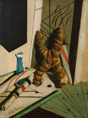 Giorgio de Chirico, Il linguaggio del bambino, 1916 (con la ciupéta frarésa). New York, Pierre and Tana Matisse Foundation Collection