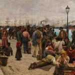 L’immigration italienne en France et dans le monde: dates, lieux et repères chronologiques. Angelo Tommasi, Gli emigranti, 1896 © Rome, Galleria Nazionale d'Arte Moderna e Contemporanea BD