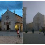 Terremoto: “La Passione degli Umbri” Basilica San Benedetto di Norcia prima e dopo il crollo