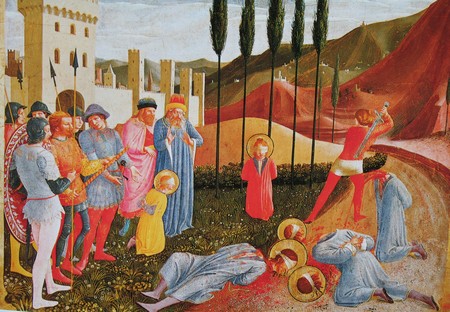 Exécution de Côme et Damien (panneau de prédelle), Fra Angelico - Le Louvre