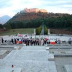 70°Anniversario della distruzione dell’Abbazia di Montecassino, baluardo di civiltà. L'abbazia di Montecassino vista dal cimitero militare polacco