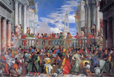 Al Louvre, Le nozze di Cana di Paolo Veronese portato via da Venezia da Napoleone