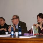 La Vita dei testi: une nouvelle anthologie de littérature italienne à découvrir Floriana Calitti, avec Valerio Magrelli et l'acteur Sandro Lombardi, Rome avril 2015. Présentation de la Vita dei testi