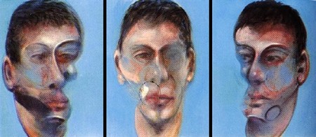 Three studies for a portrait of John Edwards, di Francis Bacon