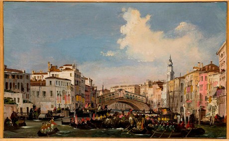 Ippolito Caffi, “Venezia, Regata in Canal Grande”, ante 1848-49, Fondazione Musei Civici di Venezia