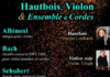 Festival OBOE : 19 et 20 mars. Concerts hautbois, violon et ensemble à cordes Les Virtuoses
