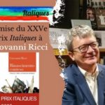 Remise du Prix Italiques 2025 à Giovanni Ricci – Paris, Maison de l’Amérique latine