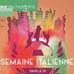 Les 20 ans de la Semaine italienne du 13e arrondissement de Paris sont reportés